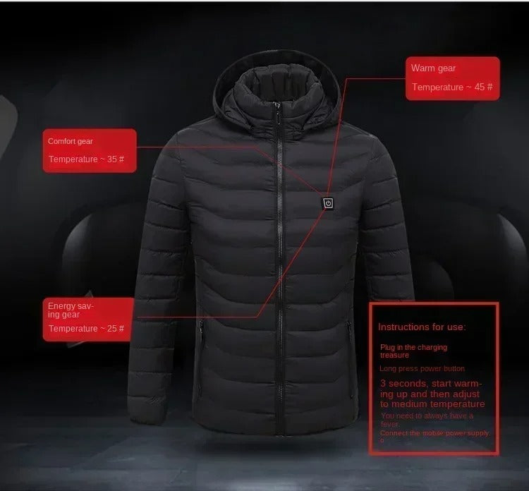 heated puffer jacket