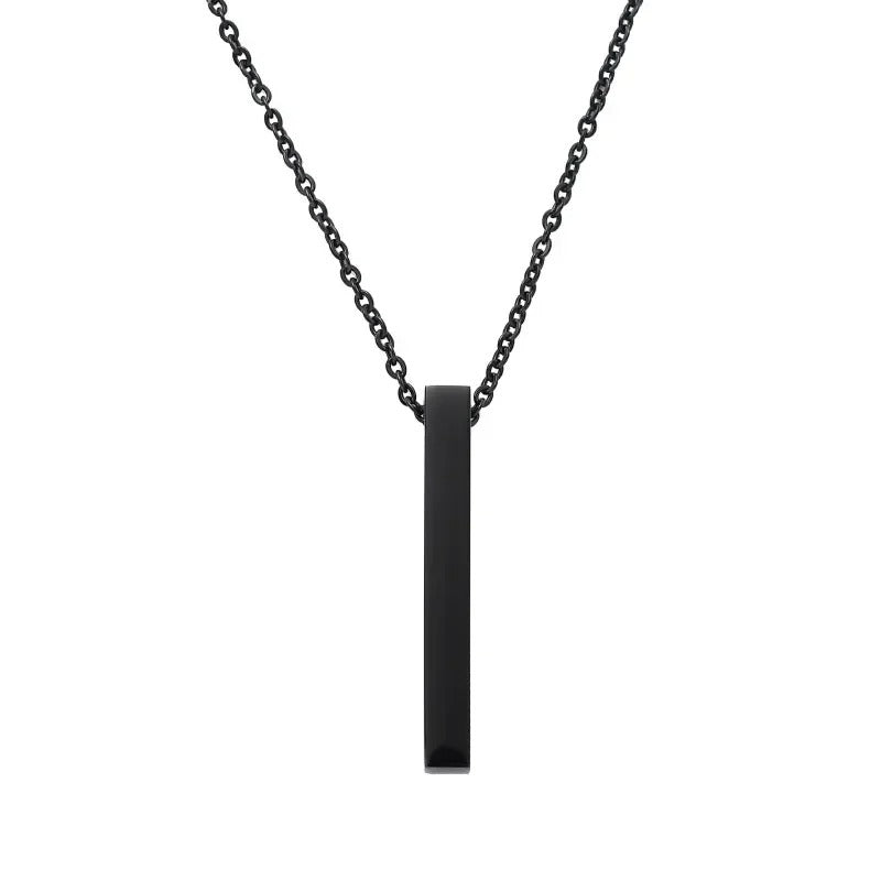 black pillar necklace